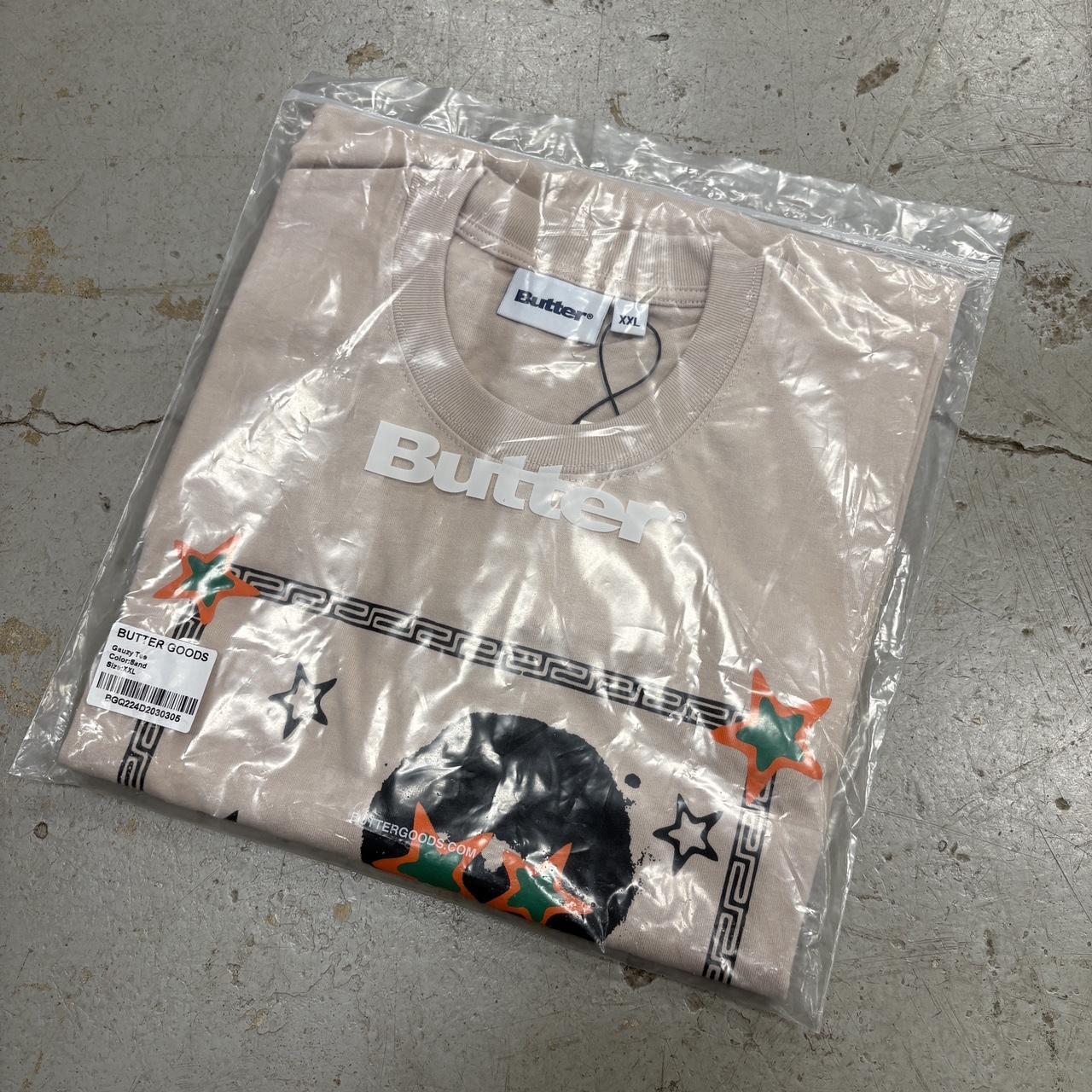 Butter Goods Gauzy Tee Sand XXL Brand... Depop