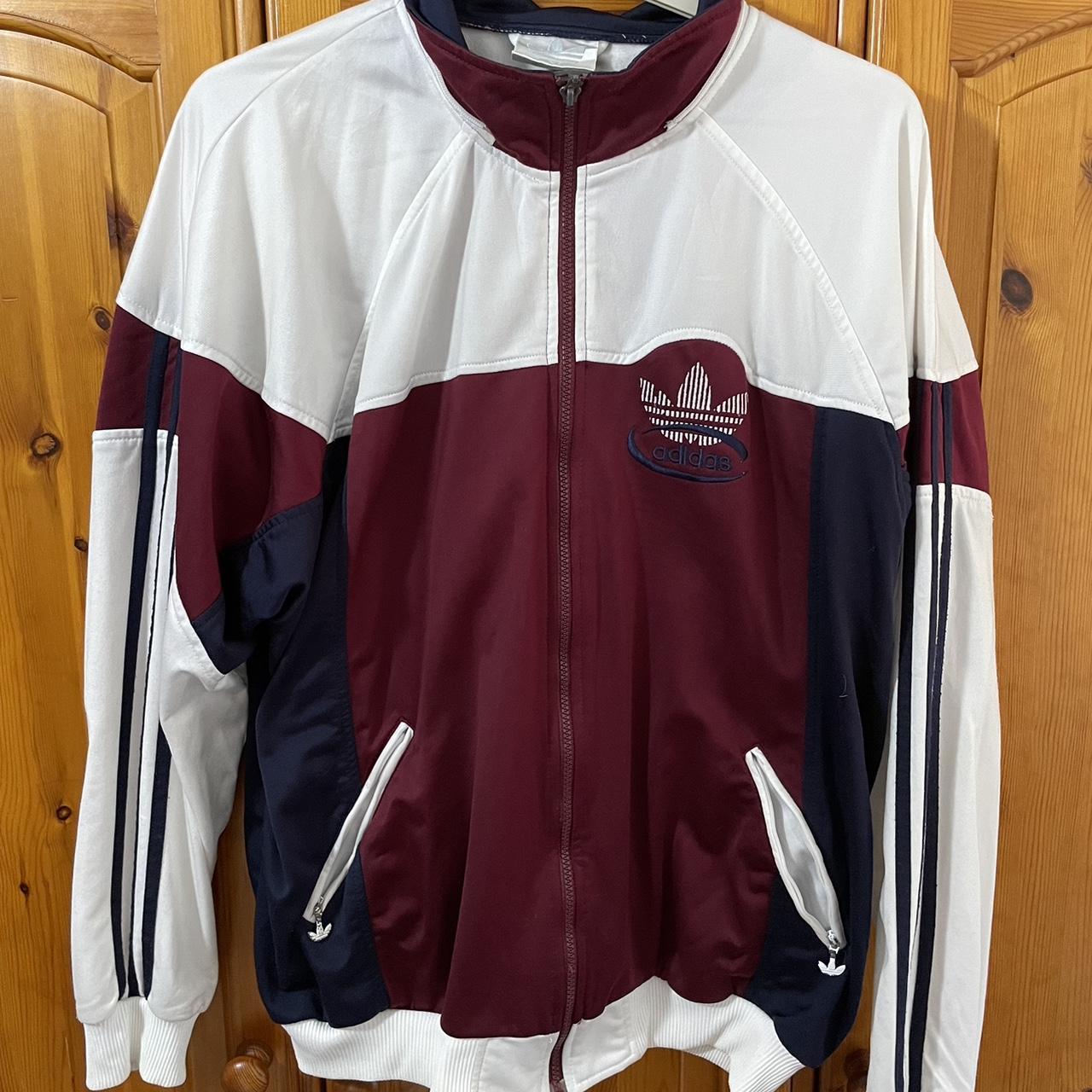 Vintage adidas track jacket Fair condition, slight... - Depop