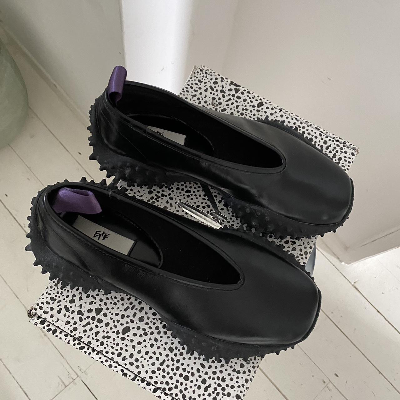 Black leather eytys rei slip on sneakers. Sold out... - Depop