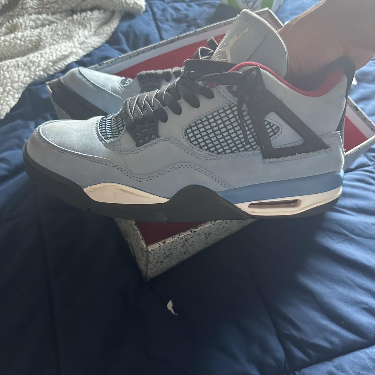 travis scott jordan 4s blue
