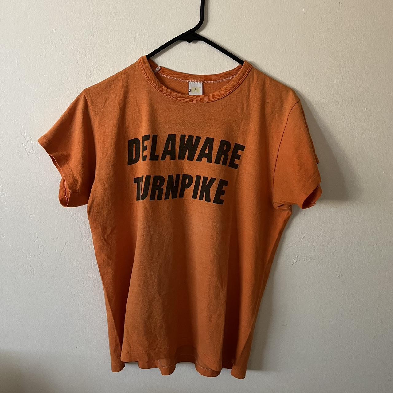 American Vintage Men's Orange T-shirt | Depop