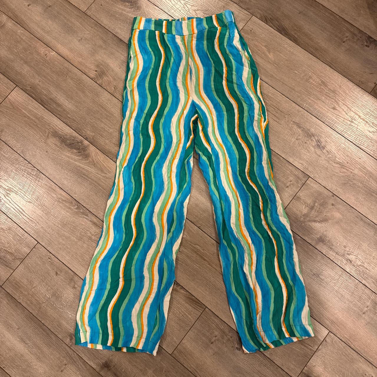 Mango Women's Pants - Multi - S – Multicolored st… - image 1