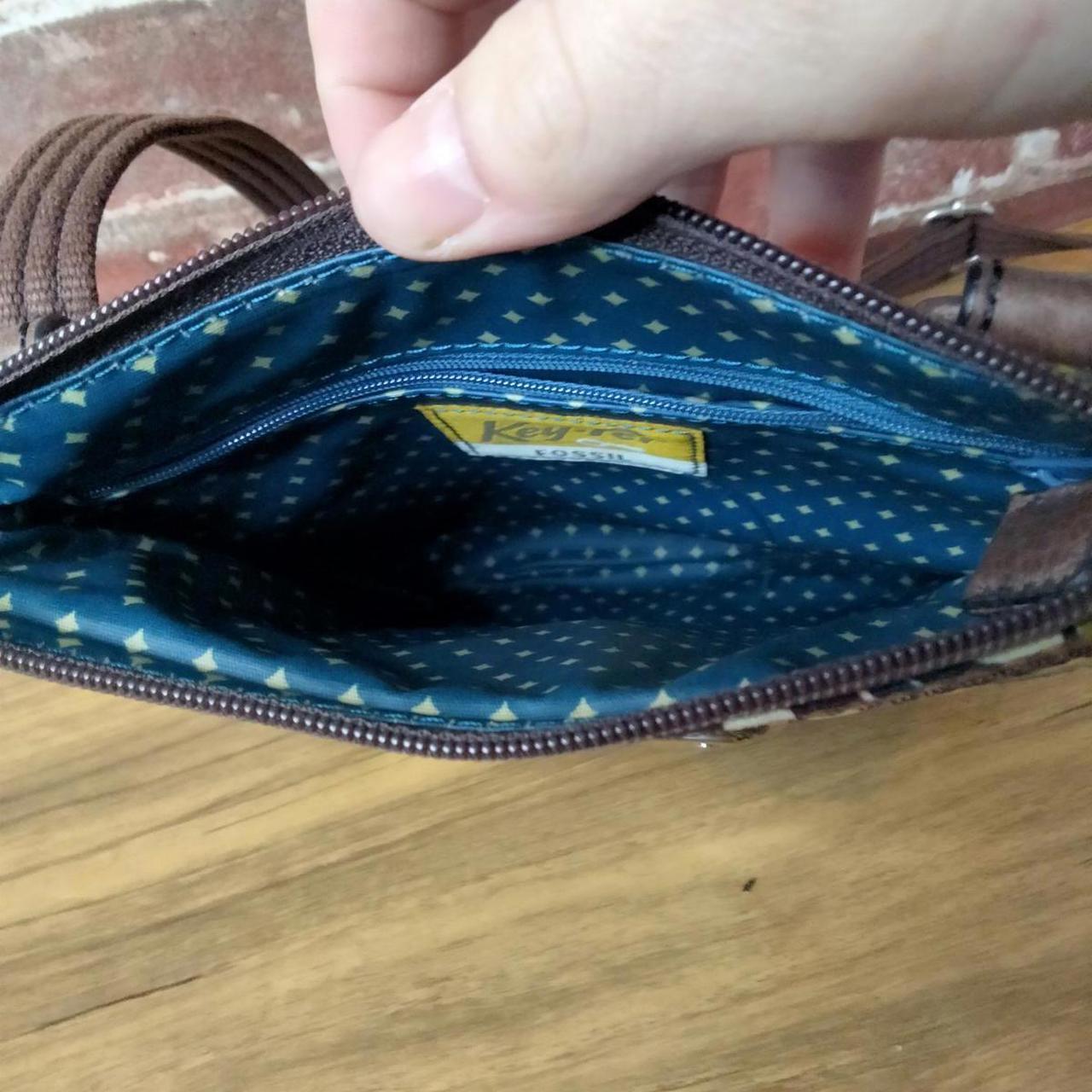 Fossil Women's Bag - Brown/White – Fossil Key-Per… - image 5