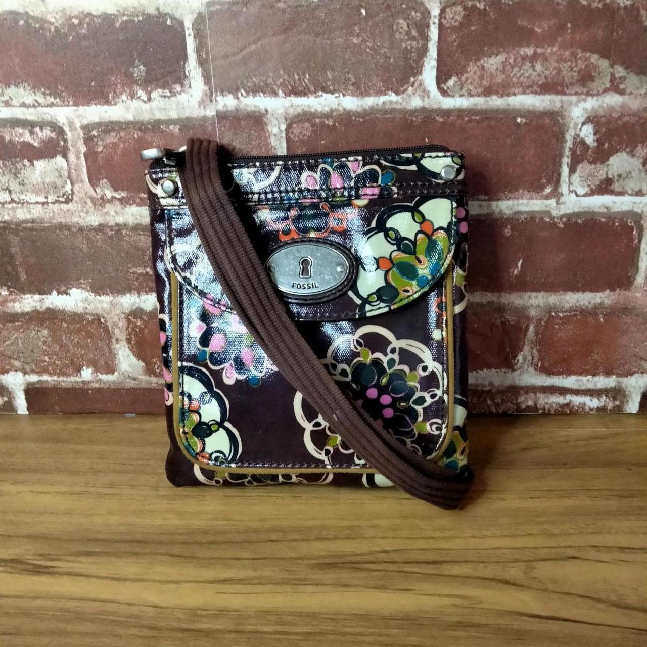 Fossil Women's Bag - Brown/White – Fossil Key-Per… - image 7