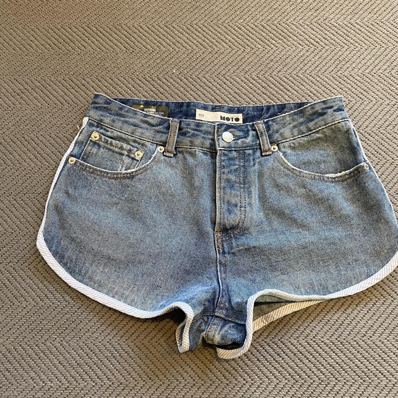 High waisted denim shorts topshop online