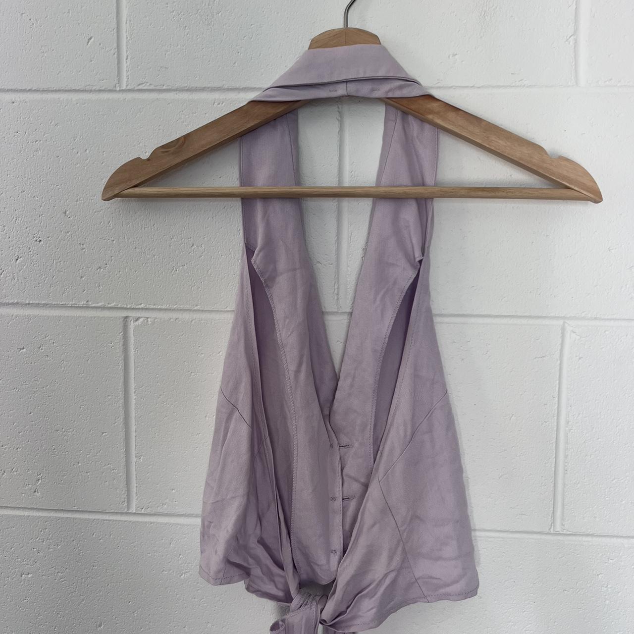 Lilac tie-up vest top #lilaclove | Depop