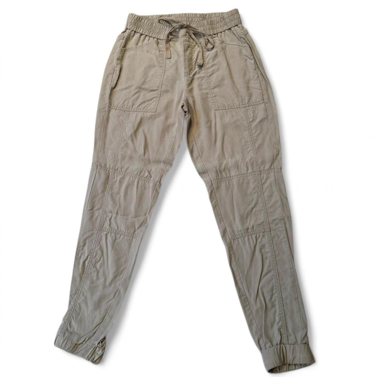 Banana Republic Women's High waisted Cargo Pants Cream