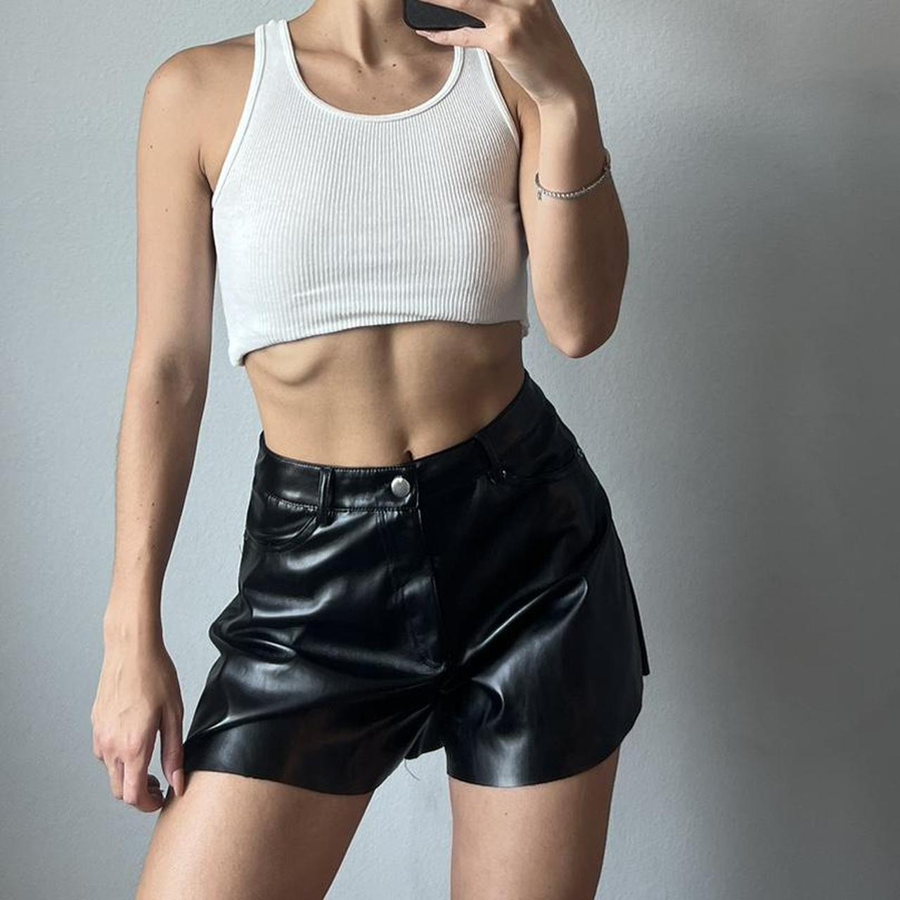 Faux Leather Shorts By forever 21. So cute Looks. Depop