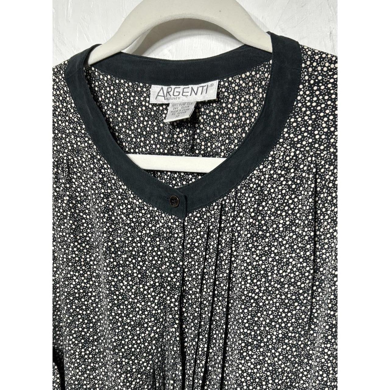 Women's Blouse - Multi - 10 – VTG Argenti 100% Pu… - image 2