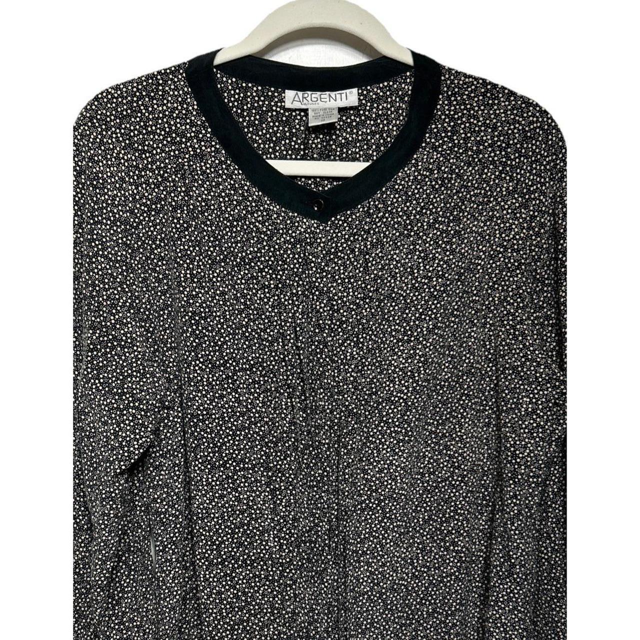 Women's Blouse - Multi - 10 – VTG Argenti 100% Pu… - image 1