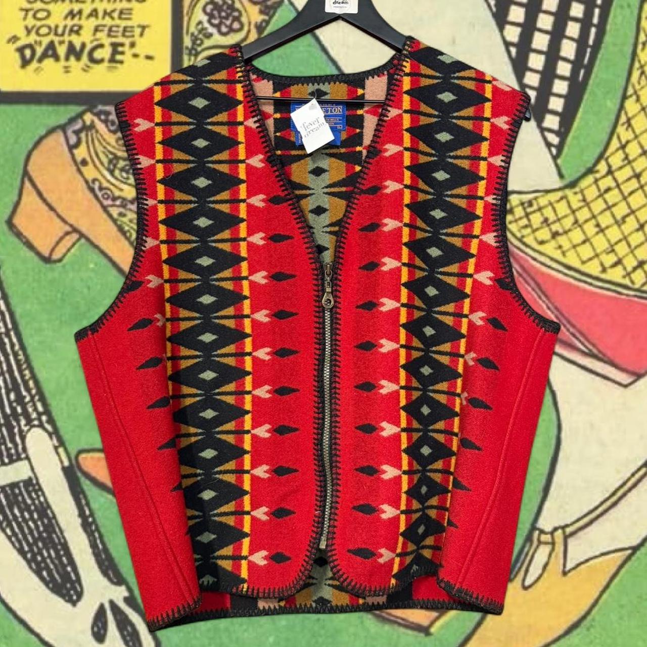Pendleton Men's Vest - Multi/Red - L – Pendleton … - image 1