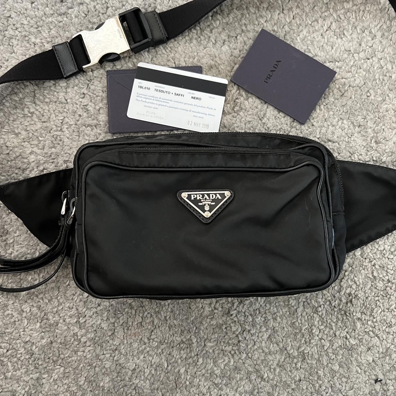 Prada nylon bum bag black READ CAREFULLY -... - Depop