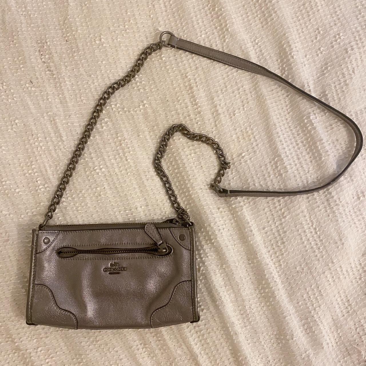 Coach grain leather hot sale mickie crossbody