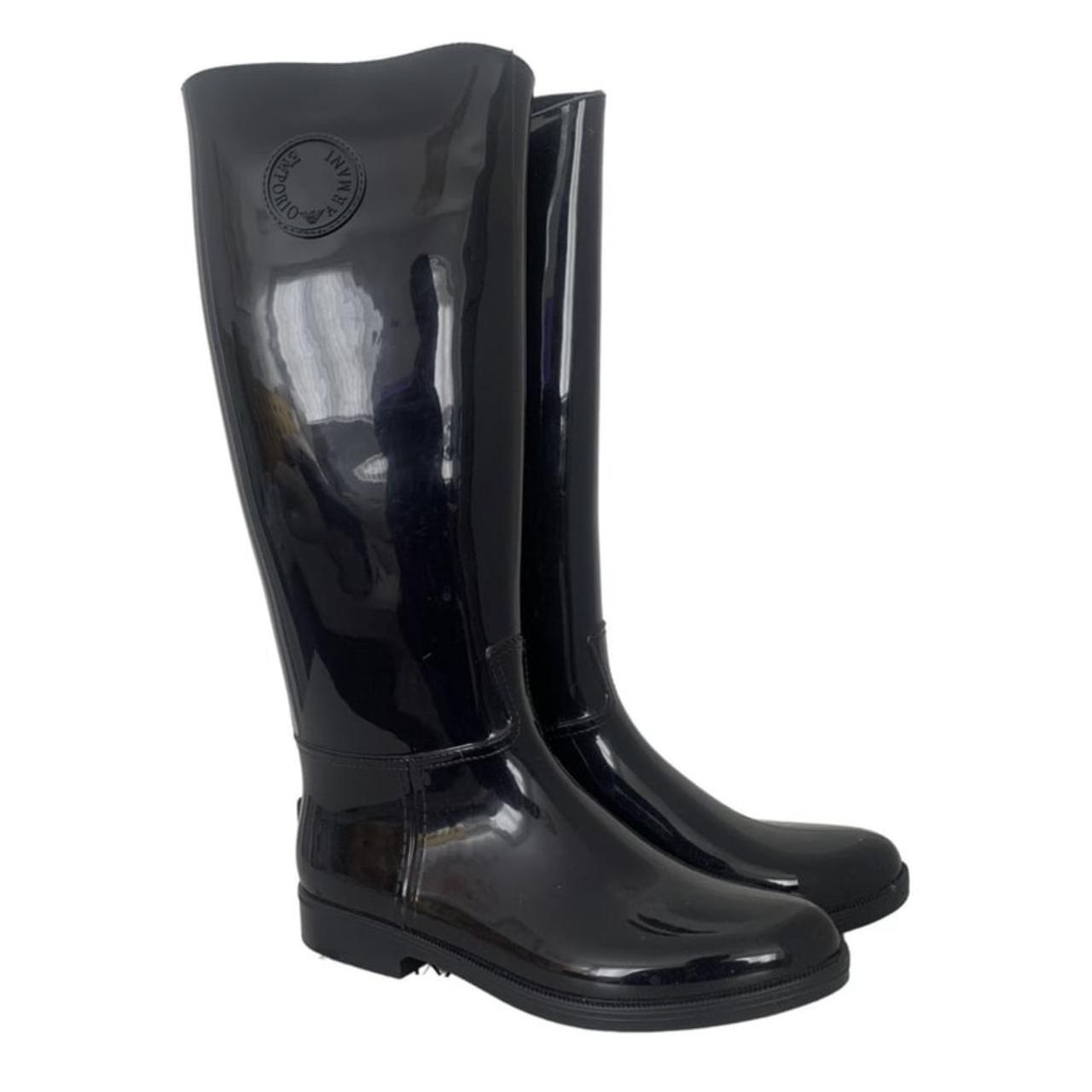 Emporio armani rain outlet boots