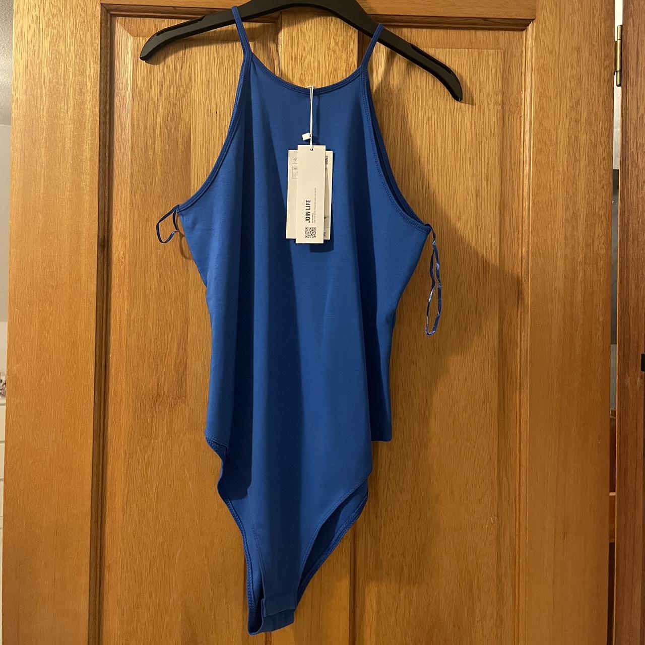 Women's Blue Bodysuit | Depop