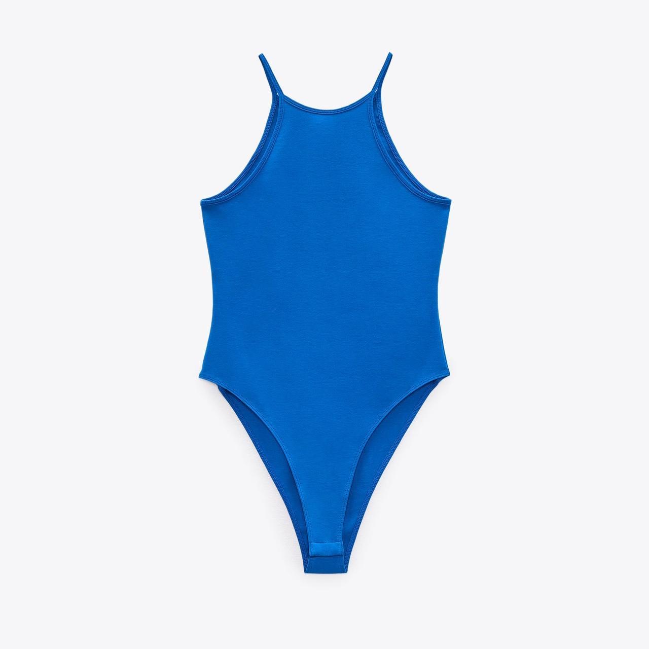 Women's Blue Bodysuit | Depop