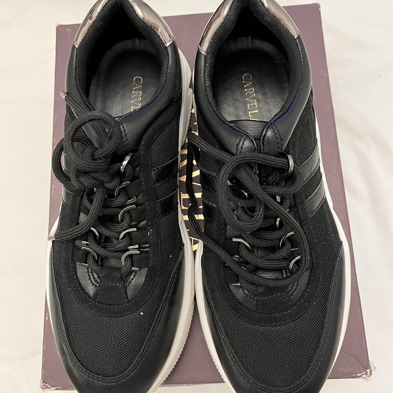 carvela black trainers sale