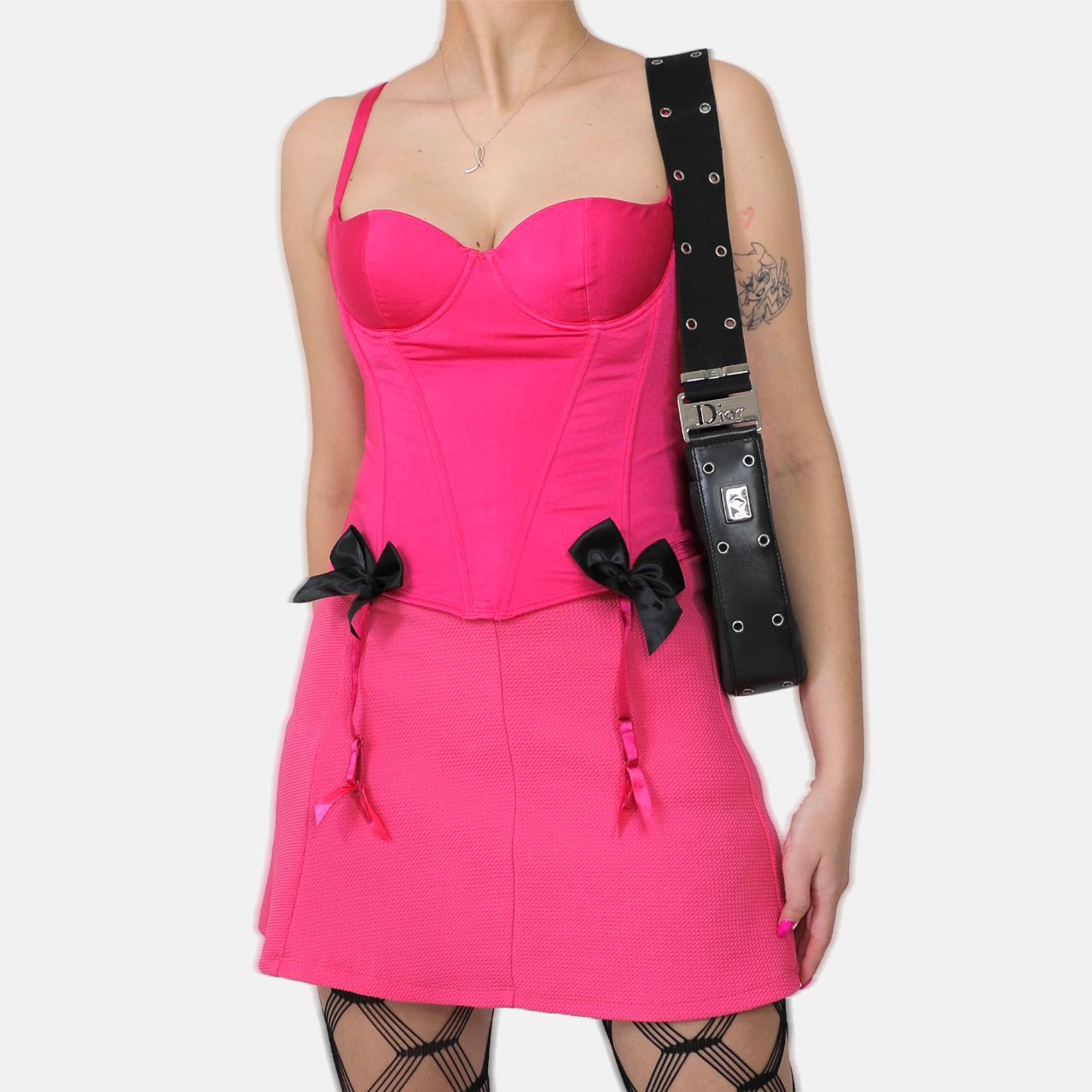 Dolls Kill Women's Pink Skirt Depop