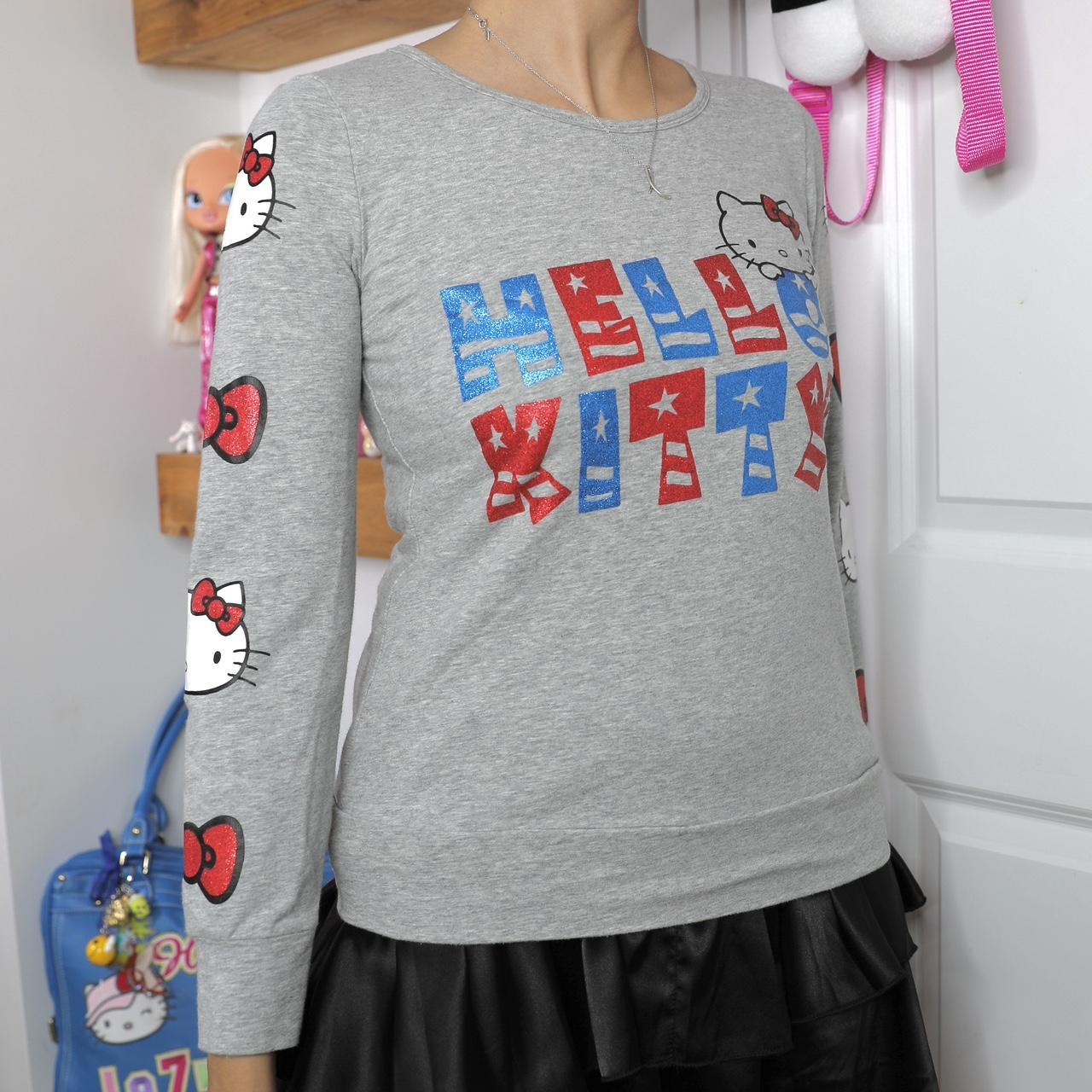 Sanrio Women's Red and Grey T-shirt | Depop