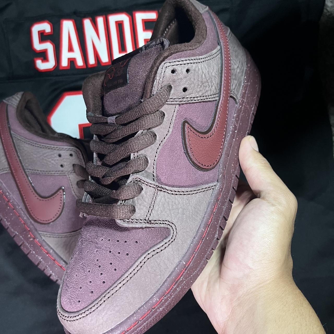 mens nike burgundy trainers