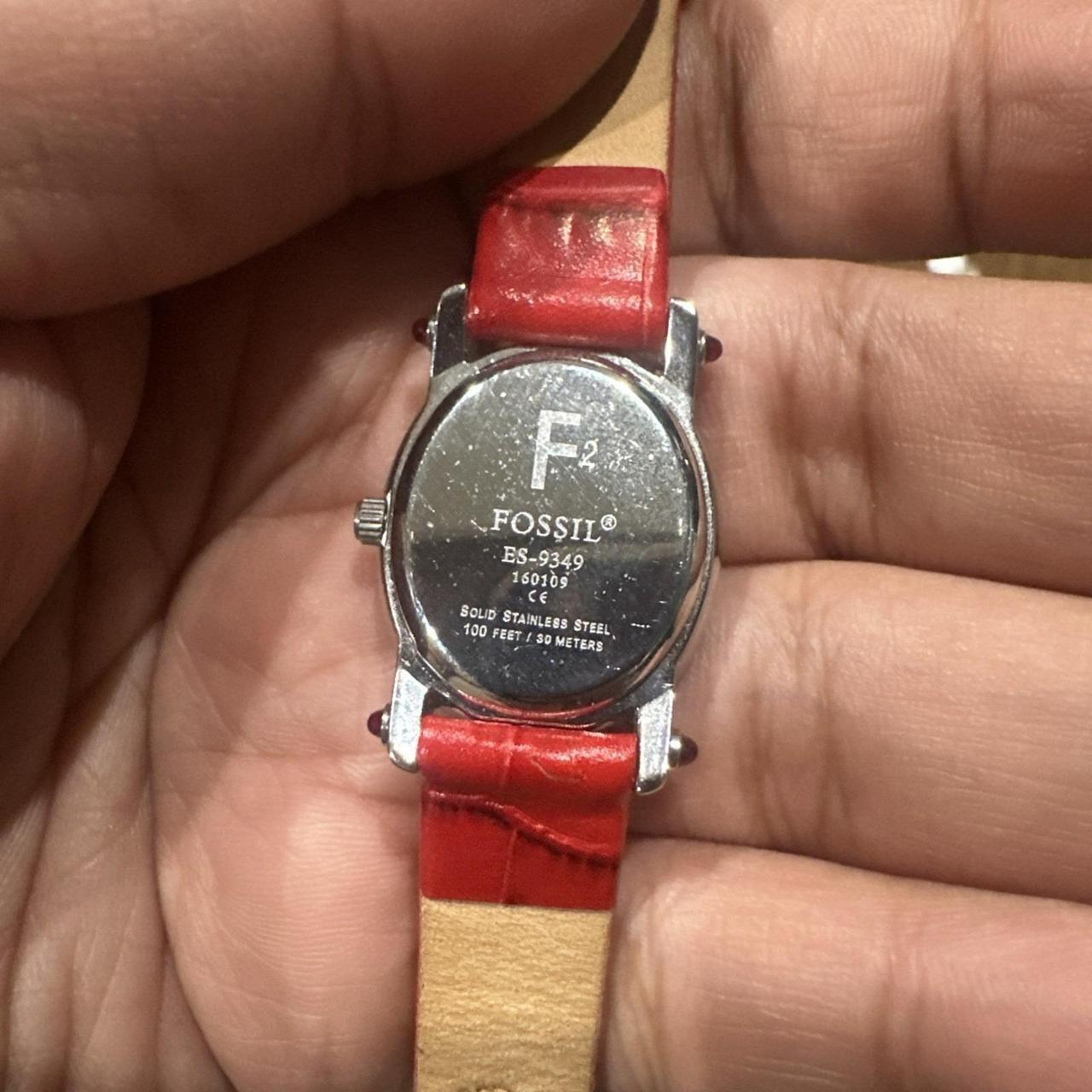 Fossil Women's Watch - Red/Silver – Working Fossi… - image 4