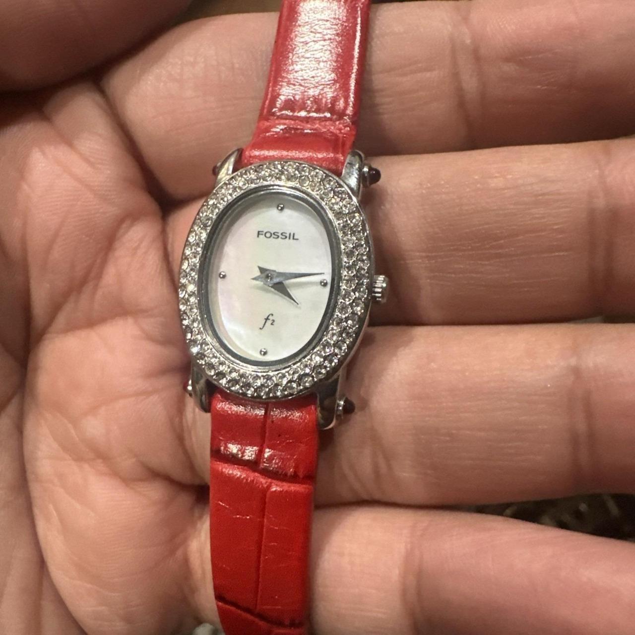 Fossil Women's Watch - Red/Silver – Working Fossi… - image 2