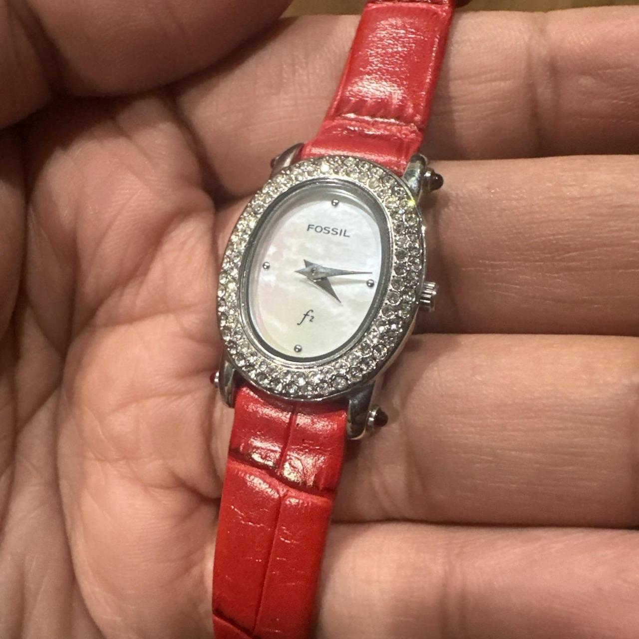 Fossil Women's Watch - Red/Silver – Working Fossi… - image 3