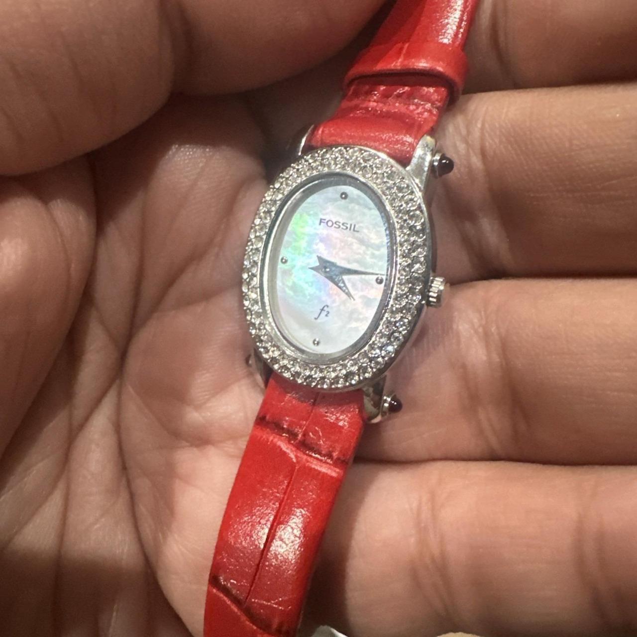 Fossil Women's Watch - Red/Silver – Working Fossi… - image 8