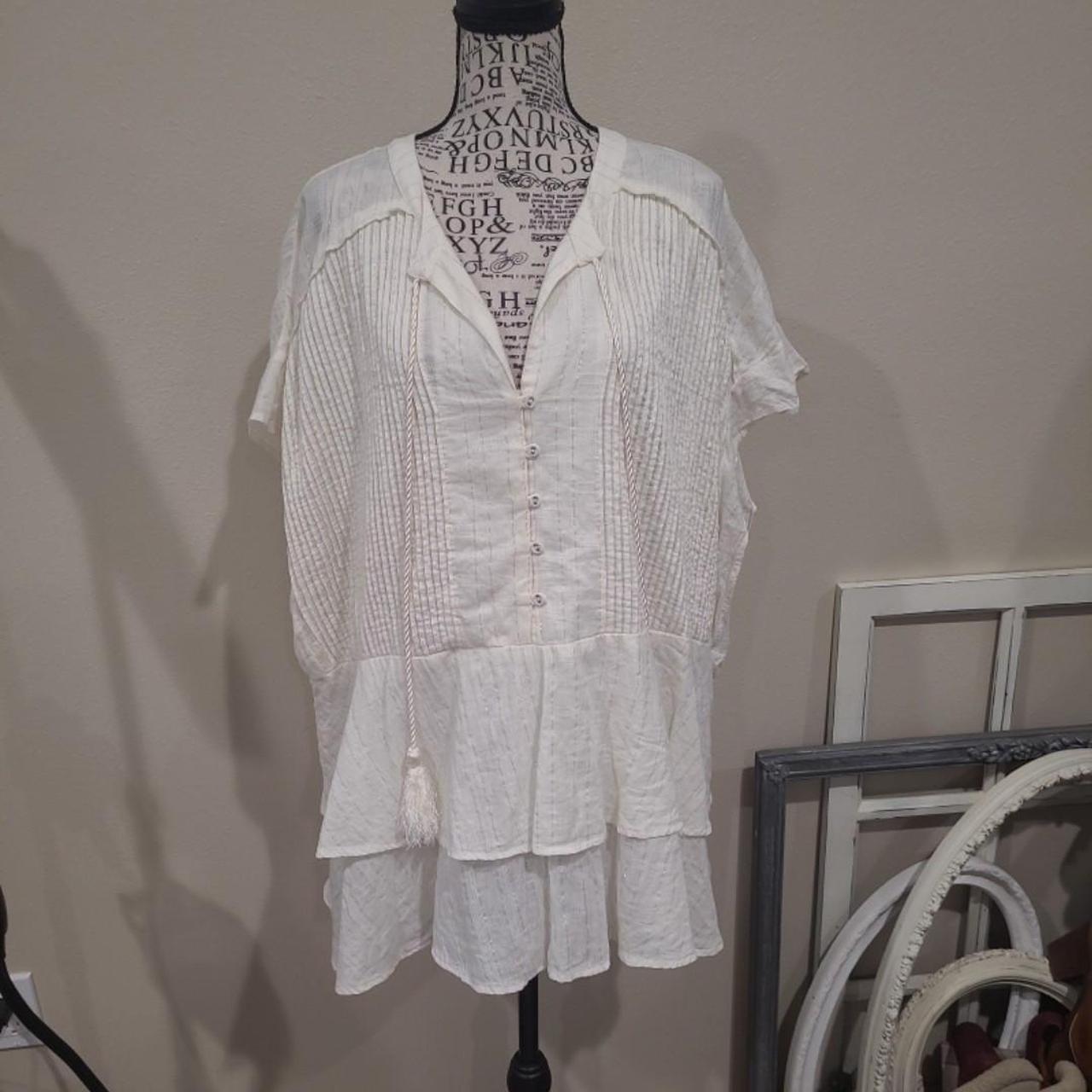 Lane Bryant Women's Blouse White/Cream 26 – Lane Bryant