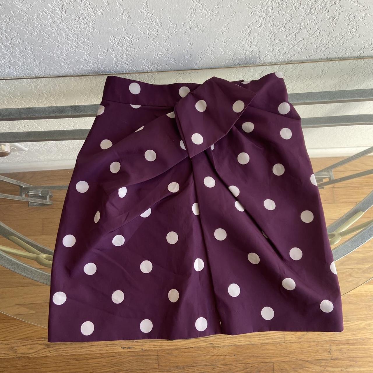 Pink polka shop dot skirt zara