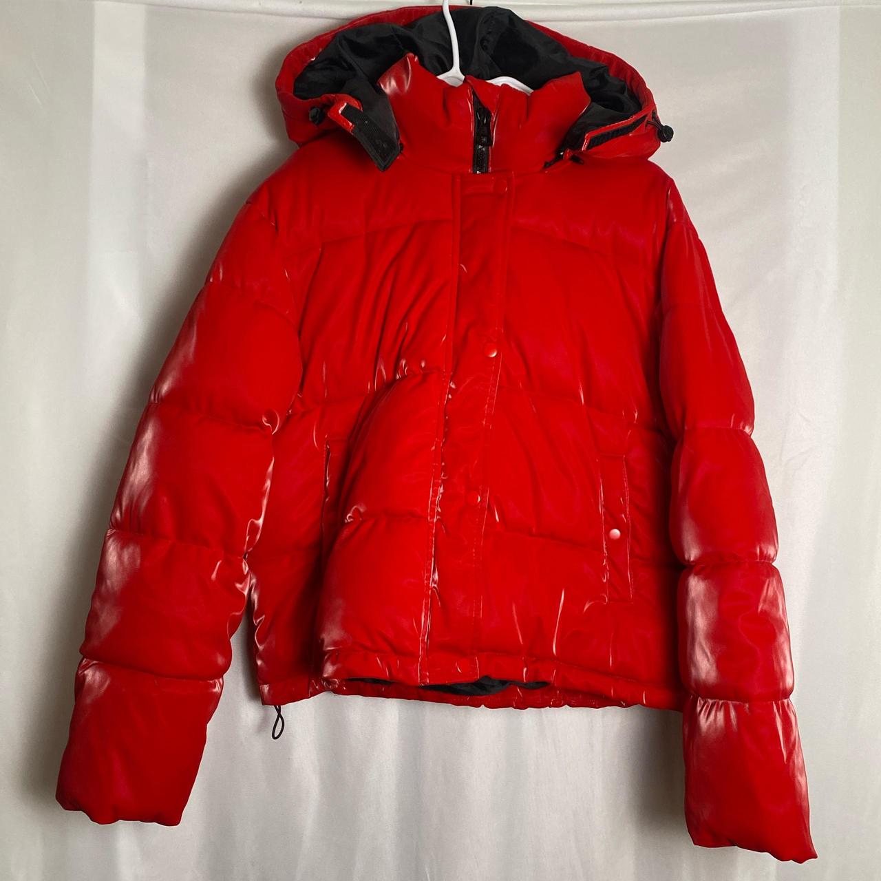 Forever 21 red puffer jacket best sale