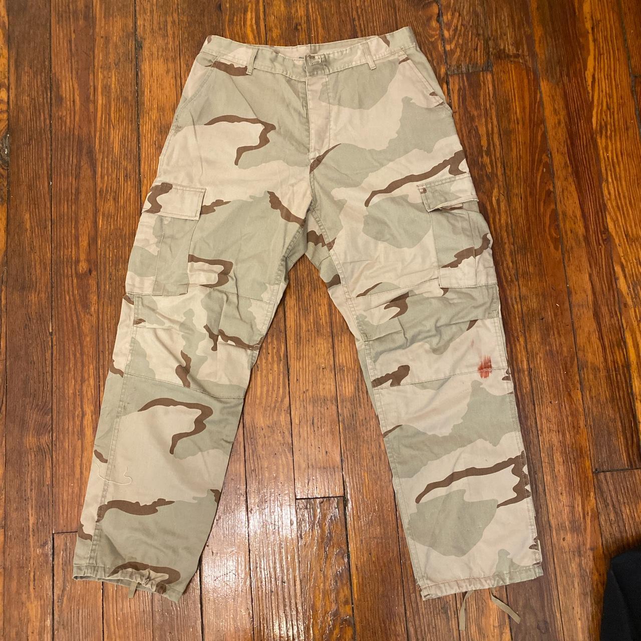 Camouflage pants military style desert camo cargo - Depop