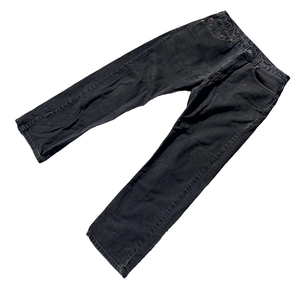 Black Straight Leg Pants Size: 33X30 Condition: - Depop