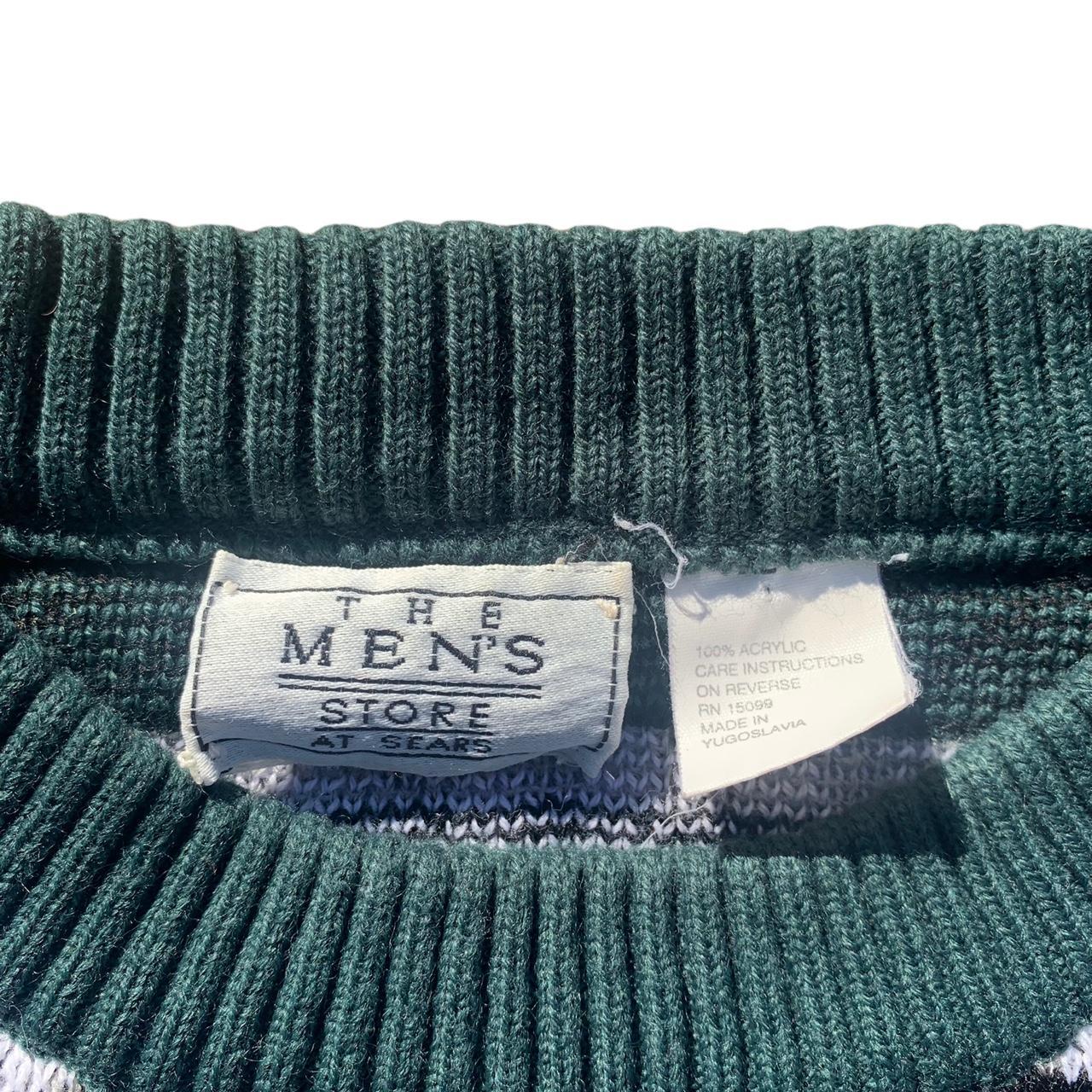 Vintage 90's The Men's Store at Sears Abstract Knit - Depop