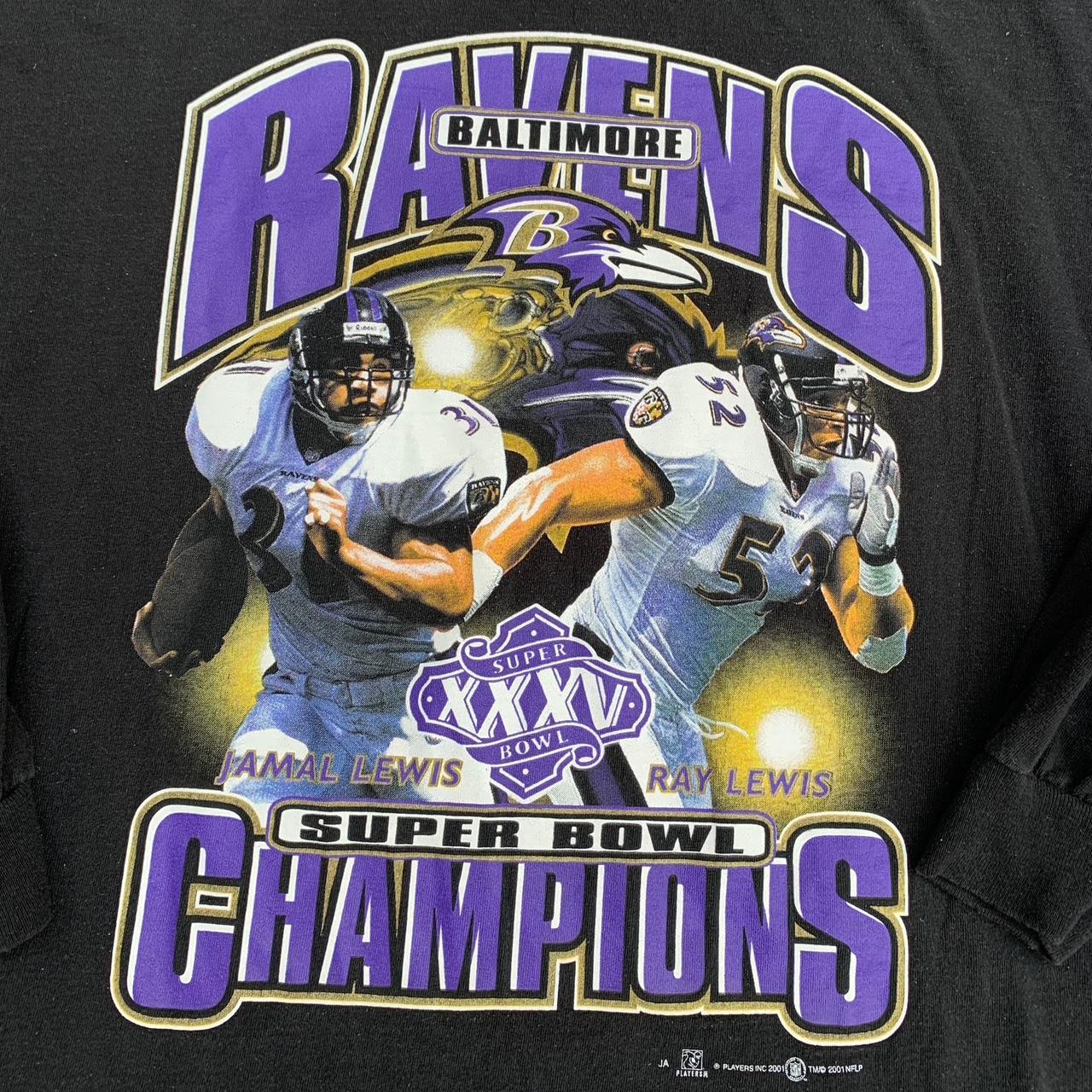 Vintage Baltimore Ravens Super Bowl Champions Shirt - Depop