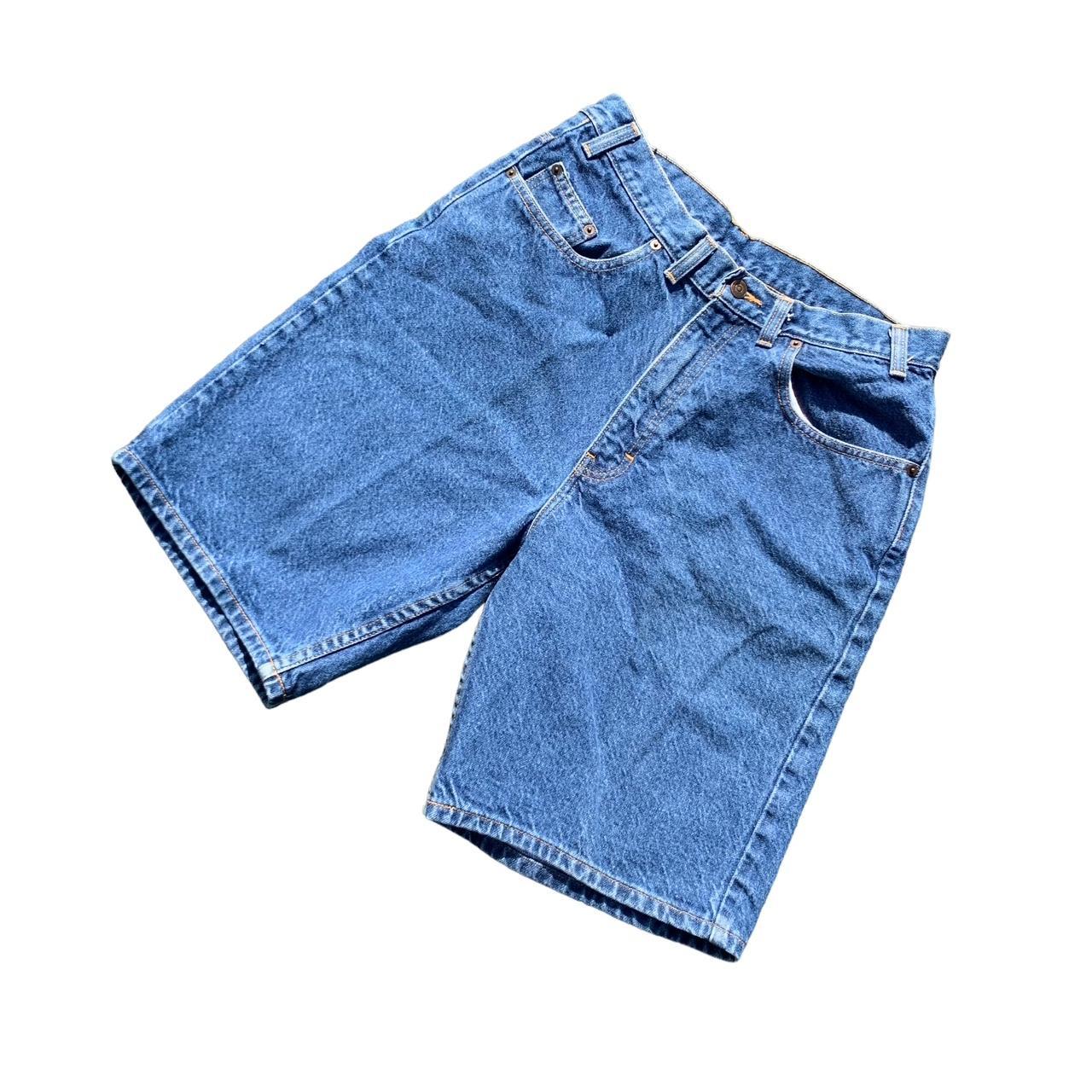 Vintage light blue denim shorts for men