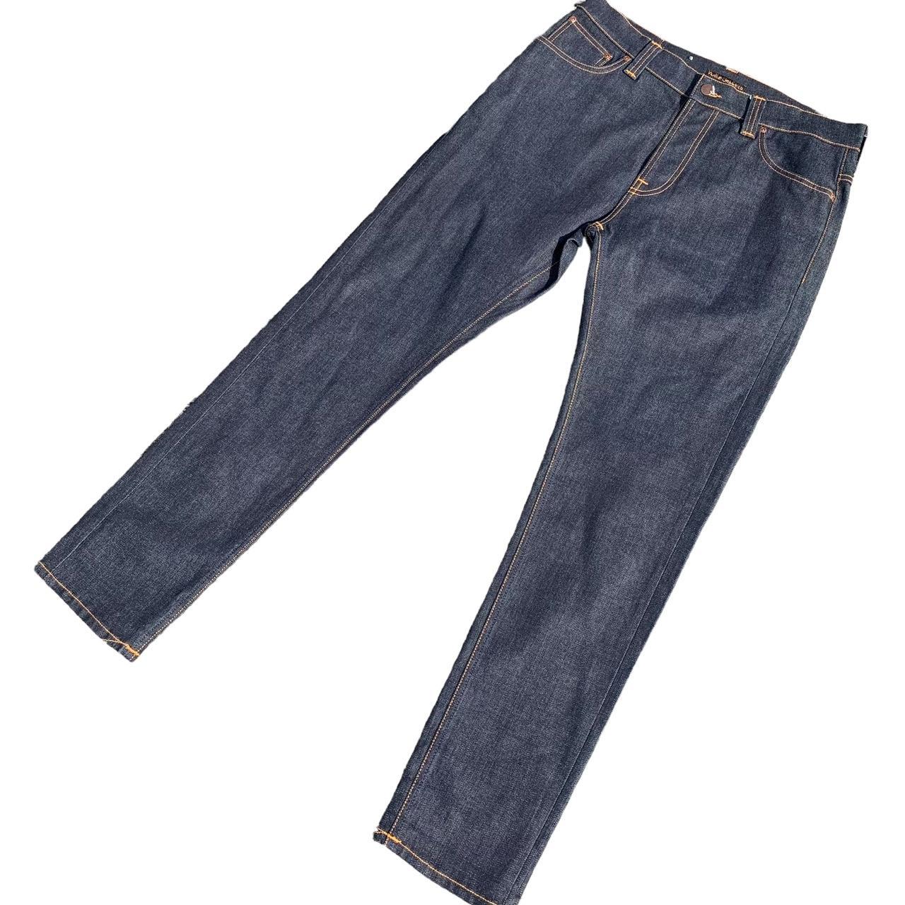 Nudie Jeans Brute Knut Dry Navy Comfort Fit Jeans....