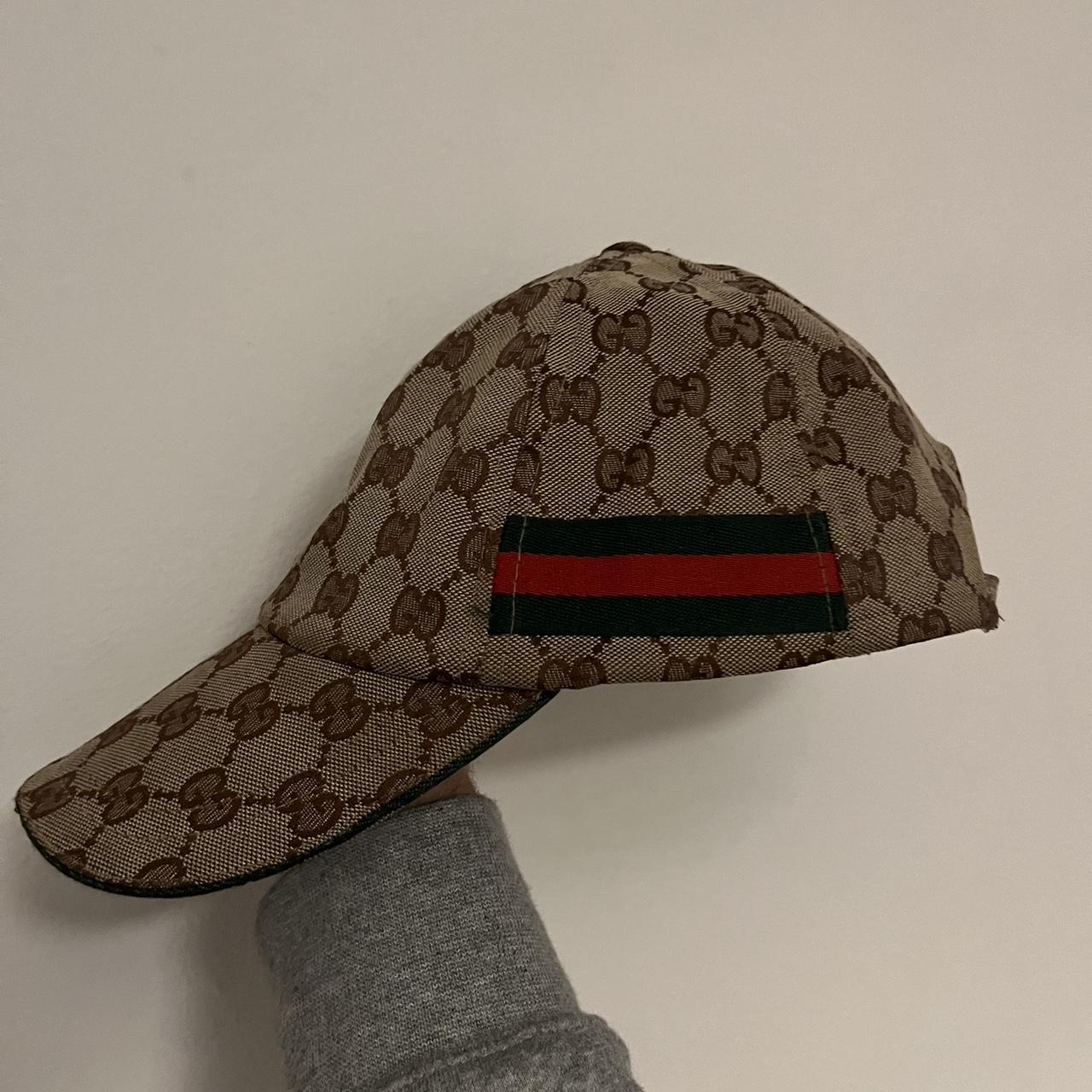 gucci original gg canvas baseball hat with web