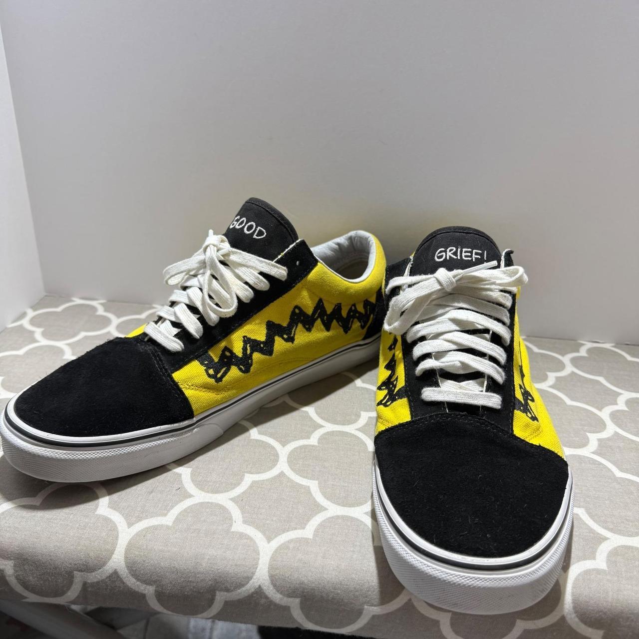 Vans Shoes Snoopy Vans Yellow And Black Vans Men's Sneakers