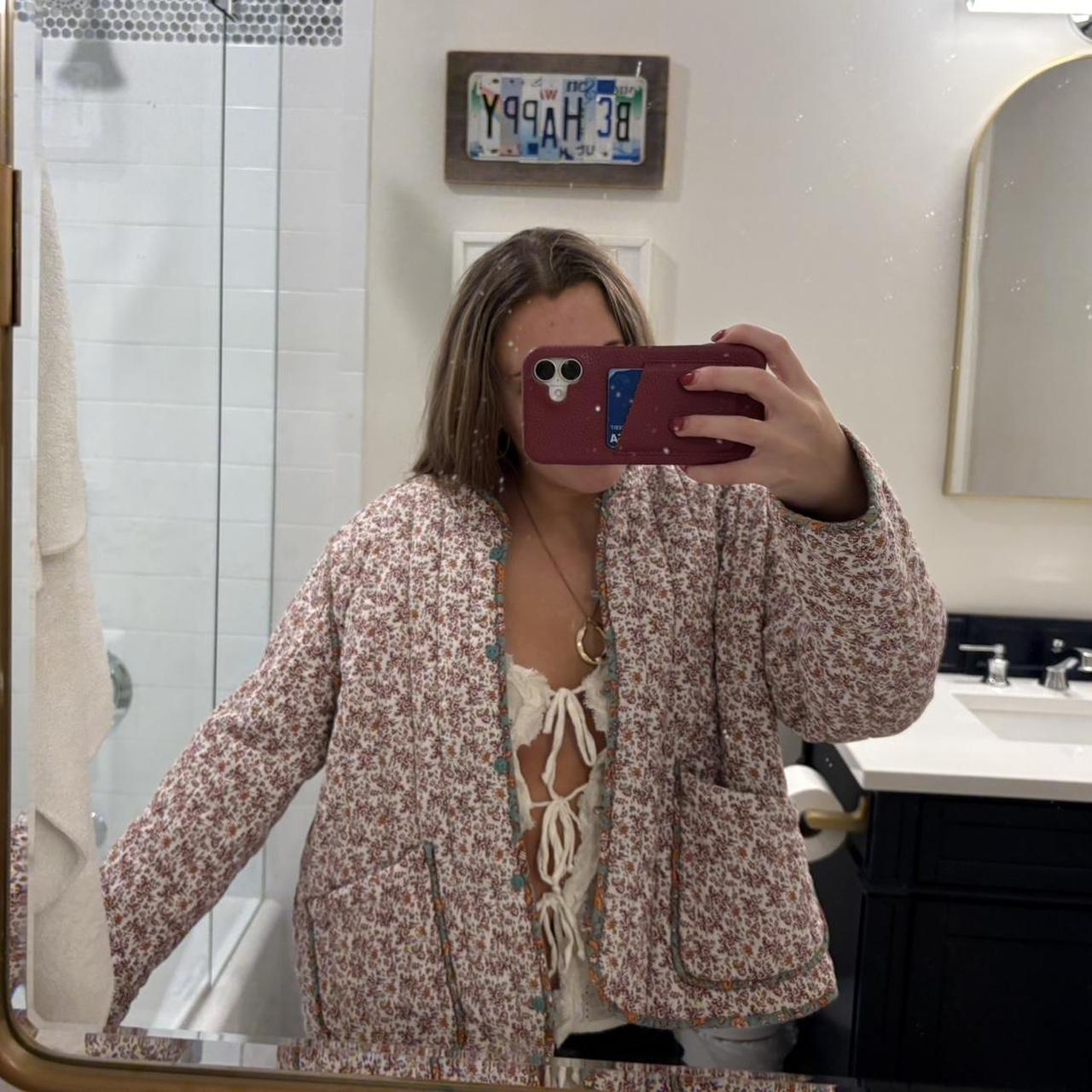 Women's Jacket - Multi/Pink - S – Patterned multi… - image 1