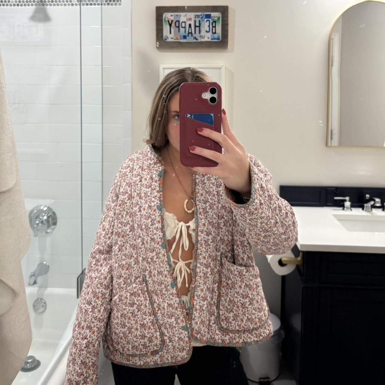 Women's Jacket - Multi/Pink - S – Patterned multi… - image 2