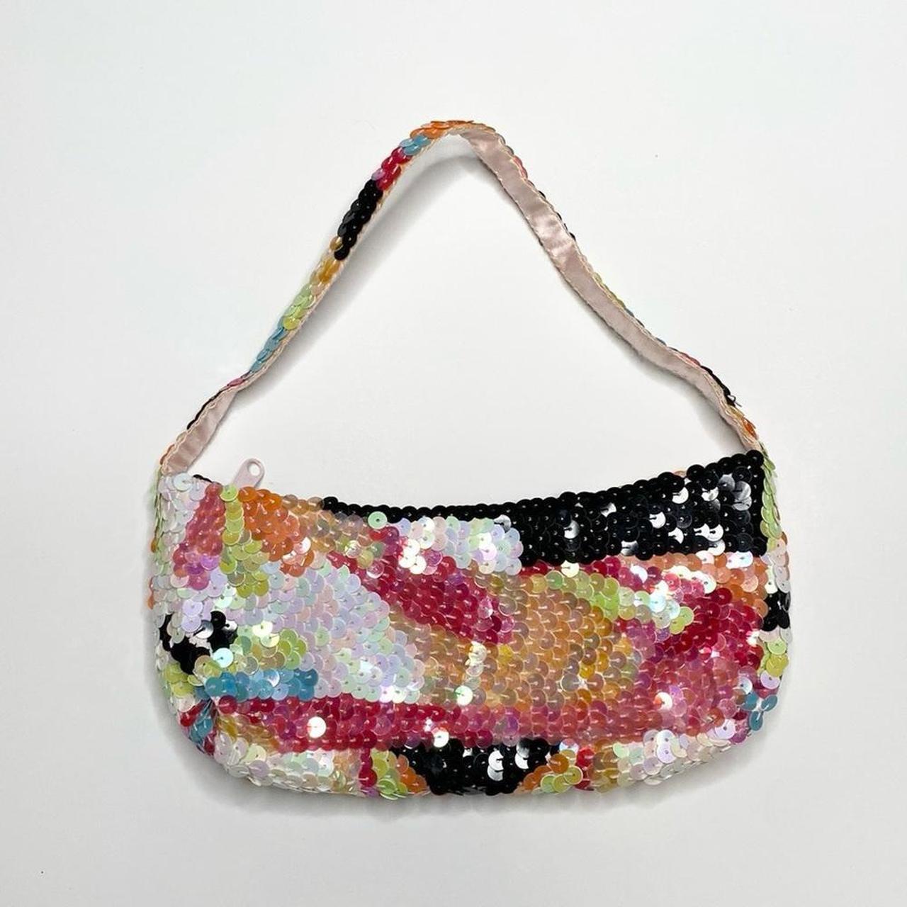 Rachel Parcell Clutch good Purse Beaded Bow