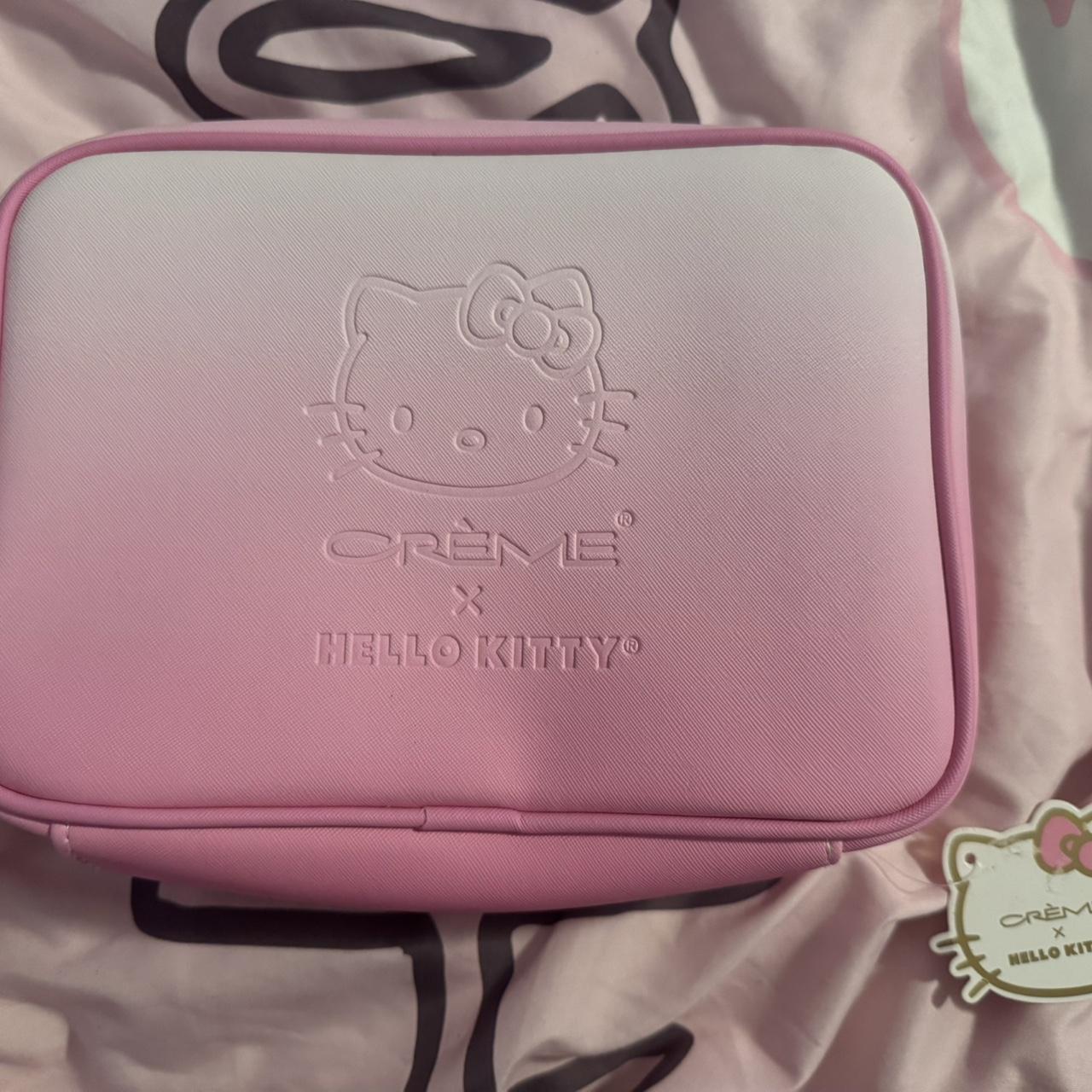 Brand new hello kitty x crème shop makeup bag!!... Depop