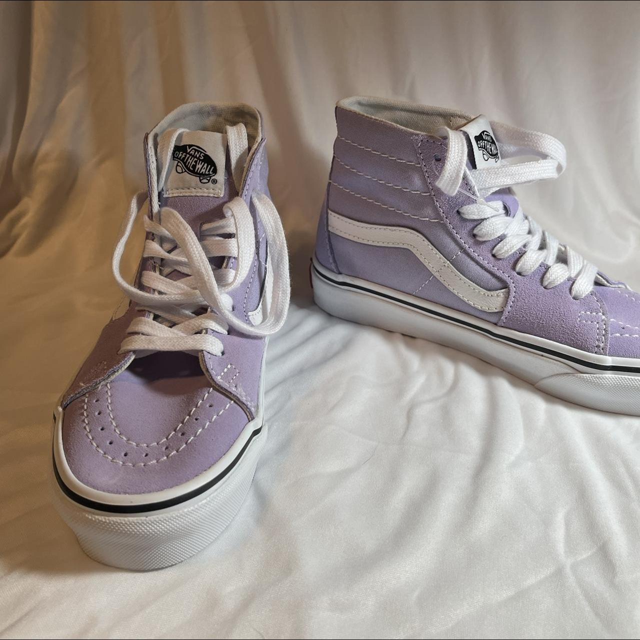 Light purple high top store vans