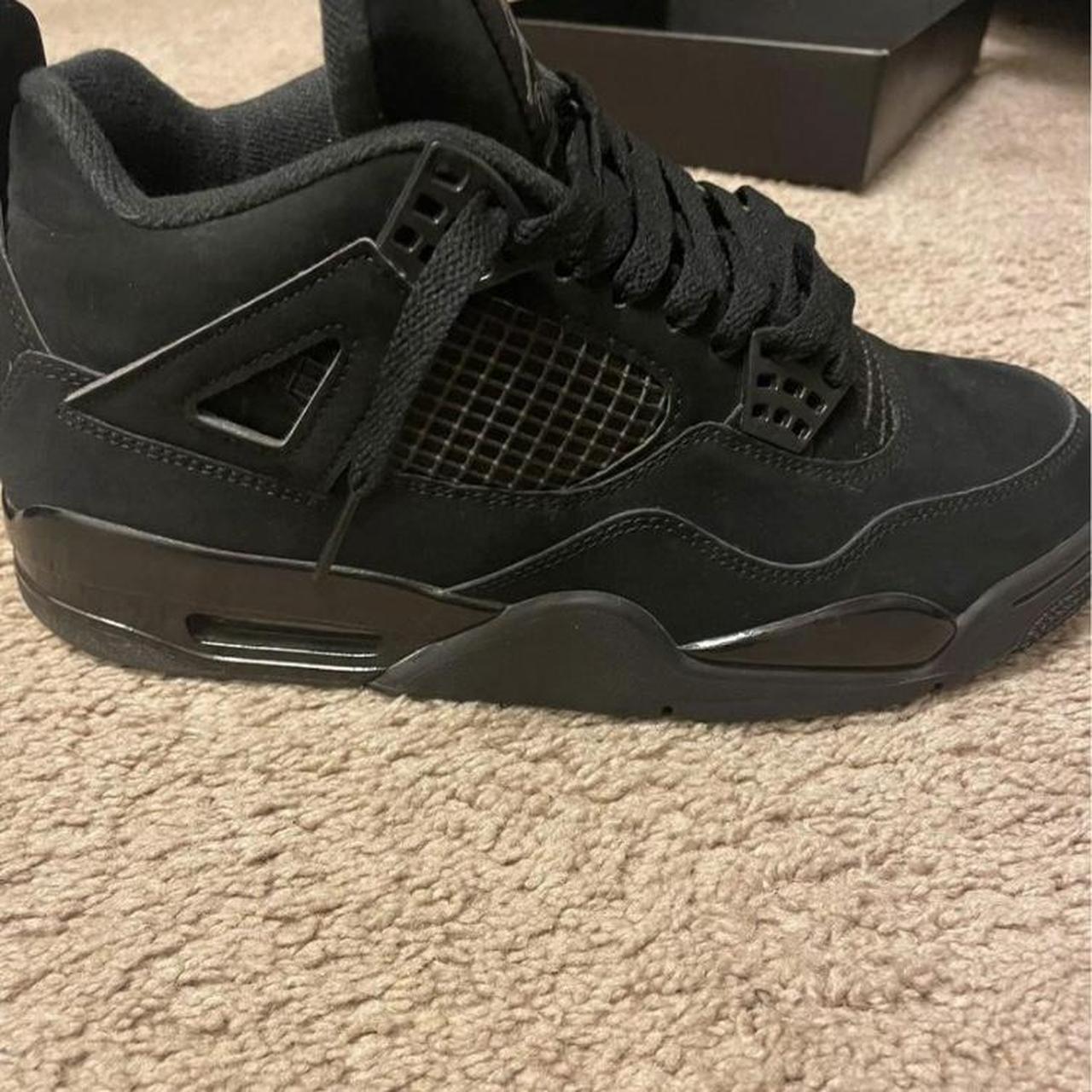 Jordan 4 black cats throw an offer! authentic... Depop