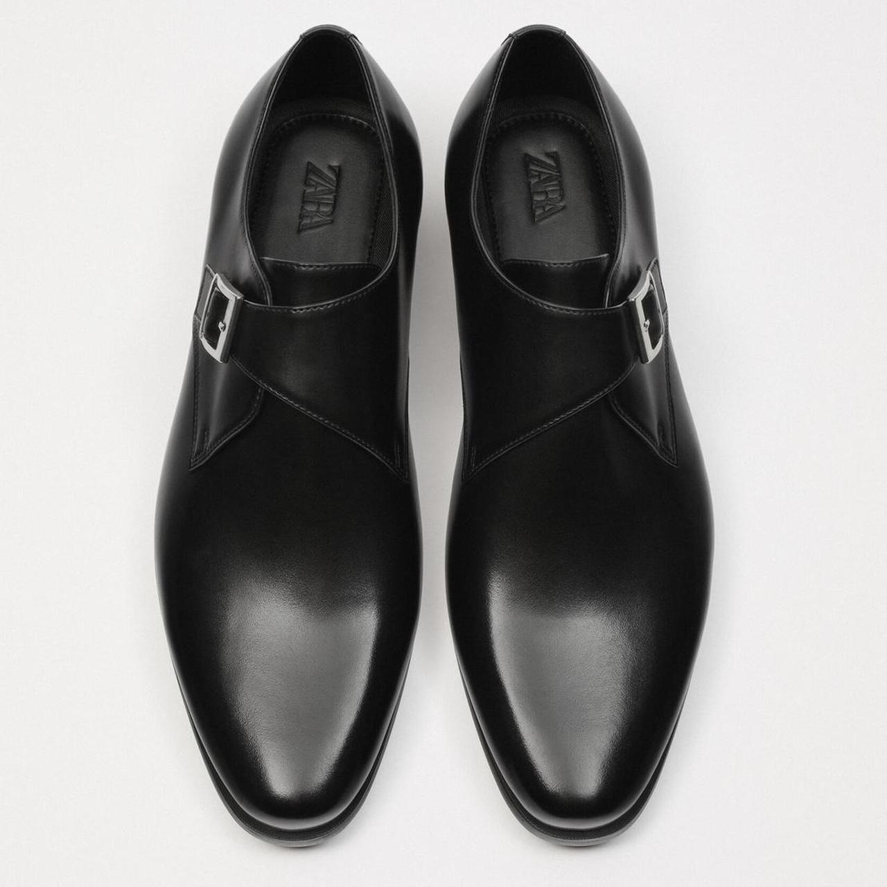 Zara Black Formal Monk Shoes // size 40 // brand new... - Depop