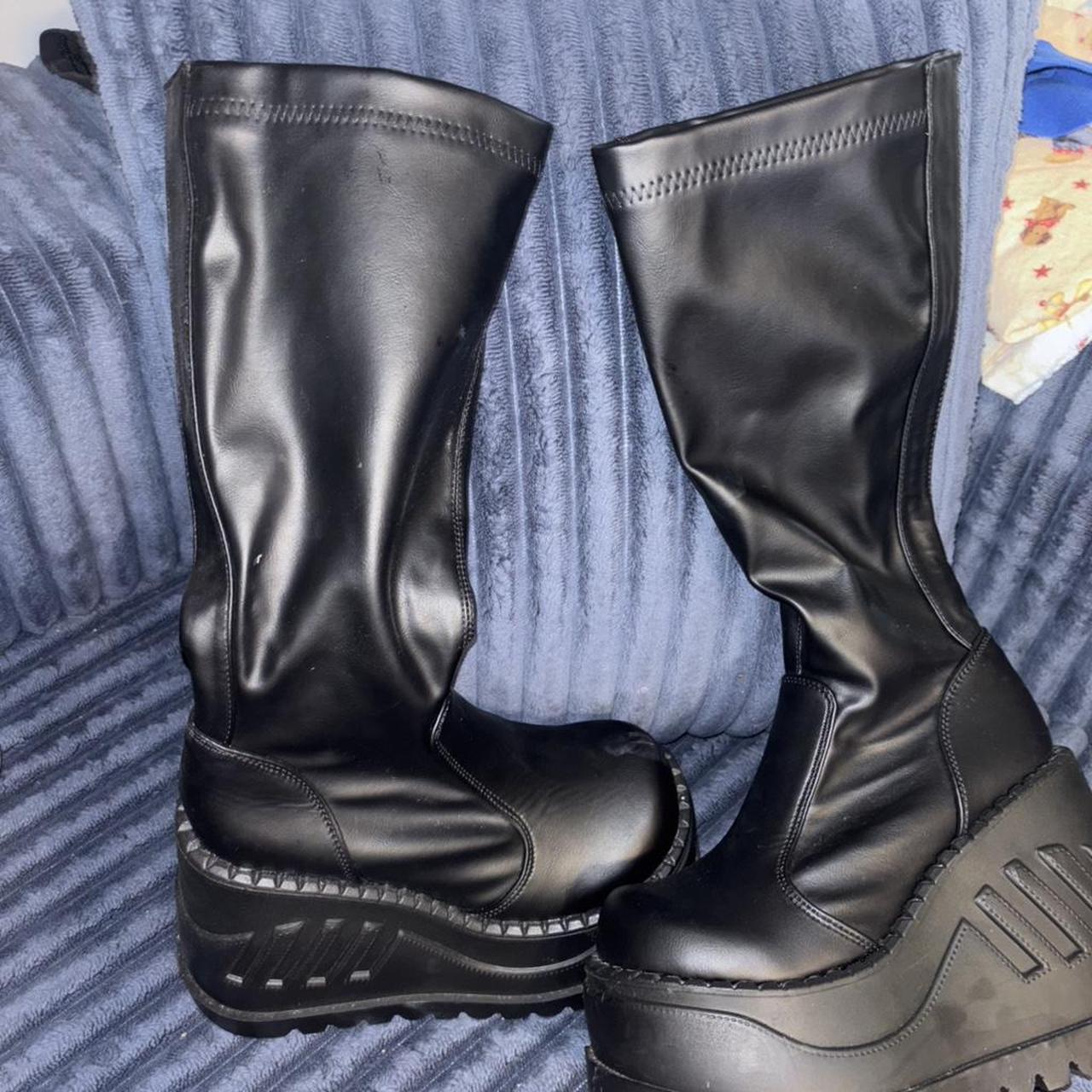 Demonia Women's Platform Boots - Black - US 6 – D… - image 1