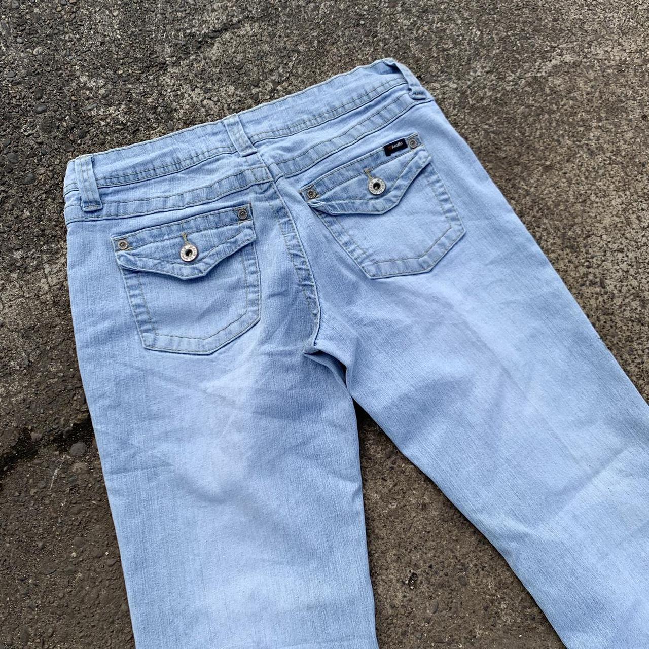 angel jeans super light wash low/mid rise and... - Depop