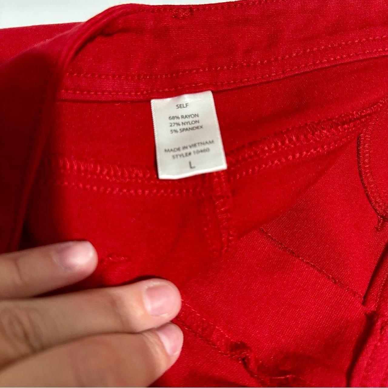 Source Unknown Women's Pants - Red - L – Chic and… - image 4