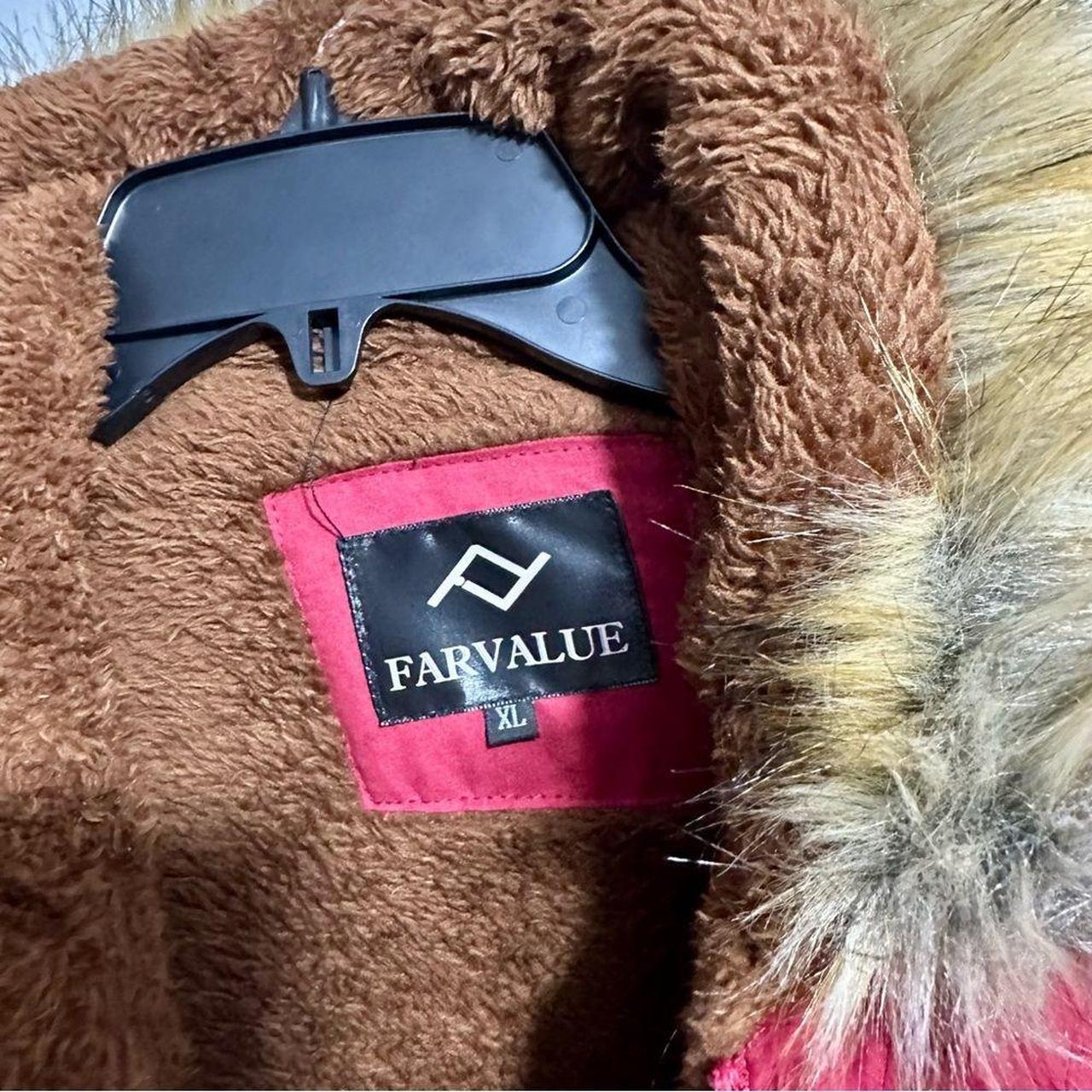 Source Unknown Women's Coat - Red/Brown - XL – Ex… - image 2